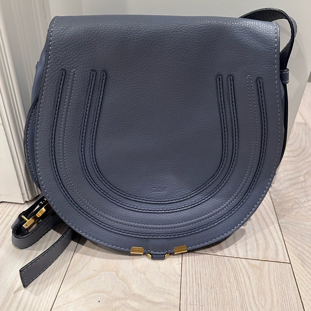 Chloe Medium Marcie Bag in Blue